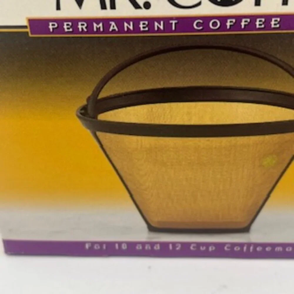 New Mr.‎ Coffee Permanent Coffee Filter Gold Tone GTF 3 - 10 To 12 Cups